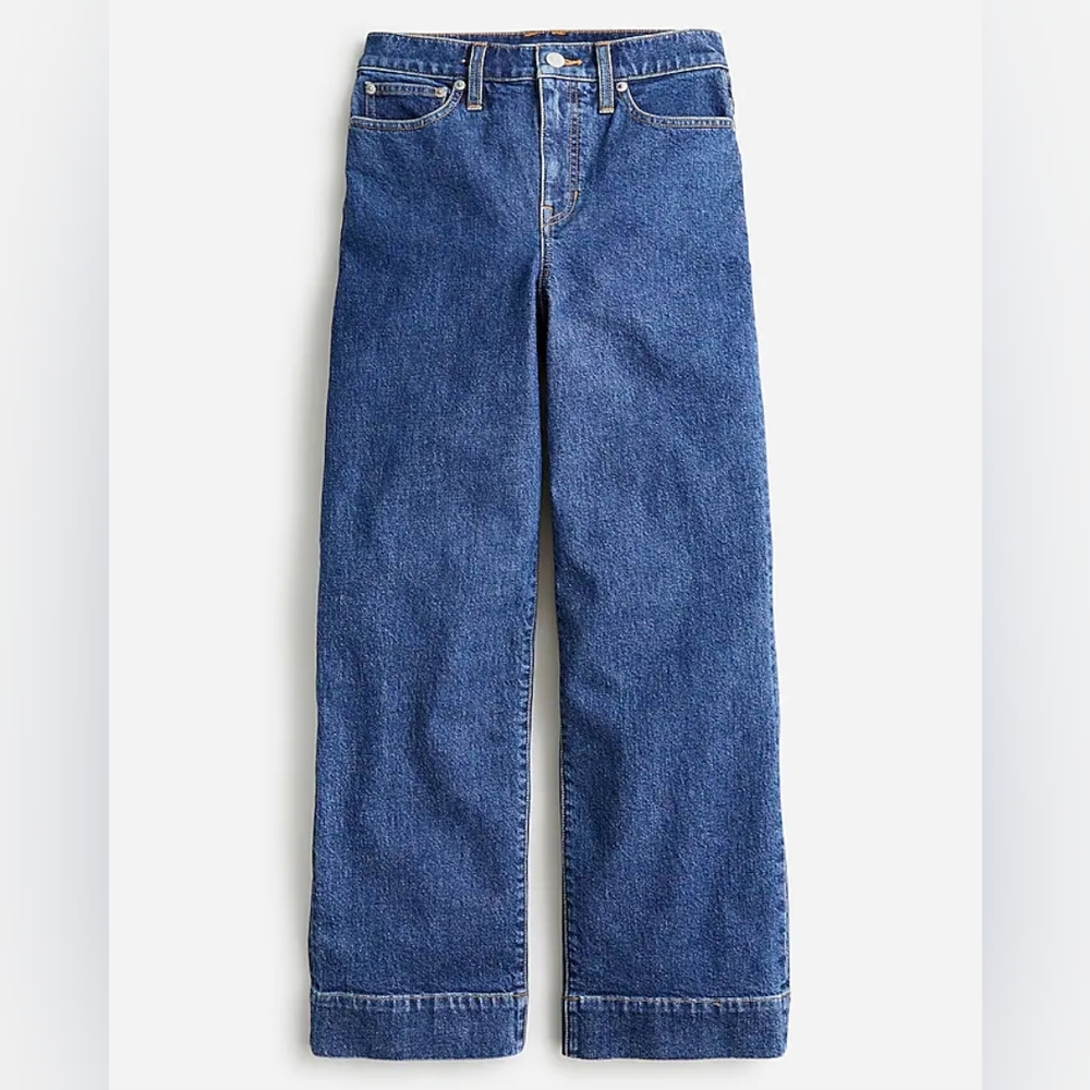 J.Crew Petite slim wide-leg jean